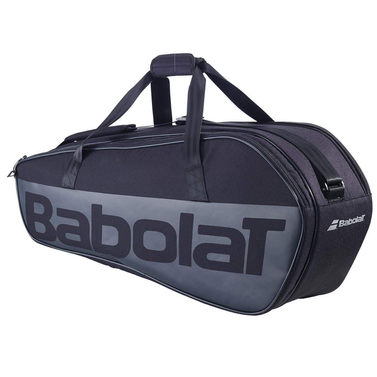 Babolat Unisex Adult M Borsa Sportiva Modello Cross Court 40 Litri Nero 2 Scomparti Principali Scomparti Accessori Zaino Zaino Ultra Antistrappo e Impermeabile per 6 racchette 40 litri