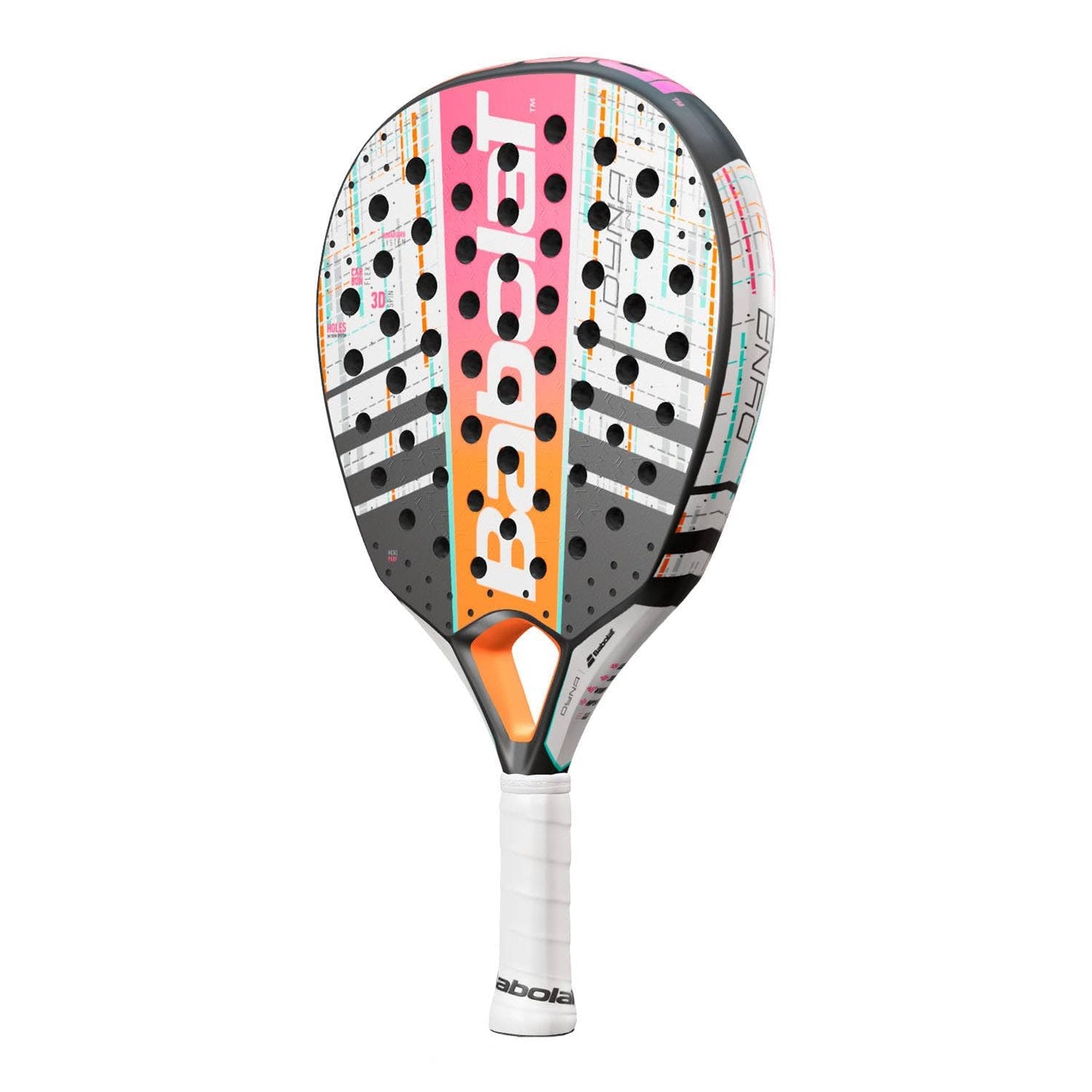 Babolat Dyna Energy Incordata: No G Racchette Da Padel Racchette Da Padel Bianco - Rosa